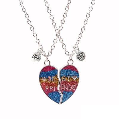 Kasey Vriendschapsketting Gekleurd Hartje BFF - BFF Ketting Voor 2 - Vriendschapskettingen - Vriendschap Cadeau