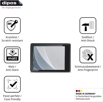 dipos – 2x Matte Pantserfolie geschikt voor Nvgfelis N300 | 9H Screenprotector