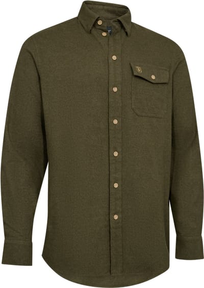 Deerhunter Evan Overhemd Outdoor Overhemd Scandinavisch Overhemd Jacht Overhemd Lange Mouwen Overhemd Groen Maat -47/48