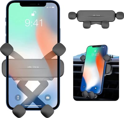 telefoonhouder auto ventilatie Gravity Air Clip Ntech - Universele Telefoon Houder voor Geschikt voor iPhone 14 / 14 Pro / 14 Pro Max / Samsung S23 / S23 ultra / S23 Plus Ventilatierooster
