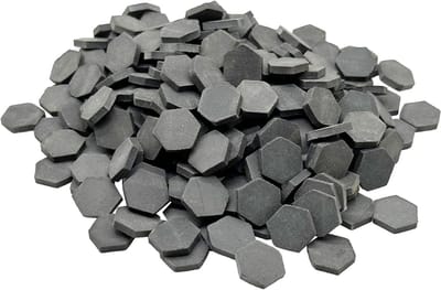 Miniatuur Bakstenen voor Tuinieren en Landschapsarchitectuur - 240 Stuks Hexagonaal Zwart, Creatieve Decoratie en Bouwmateriaal