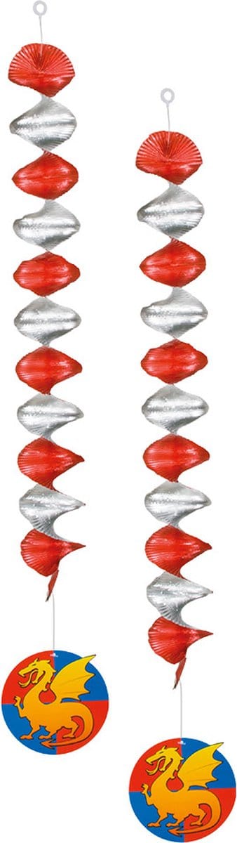 Boland - Set 2 decoratiespiralen Knights - Ridders & Draken - Ridders & Draken