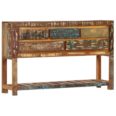 vidaXL - Dressoir - 120x30x75 - cm - massief - gerecycled - hout