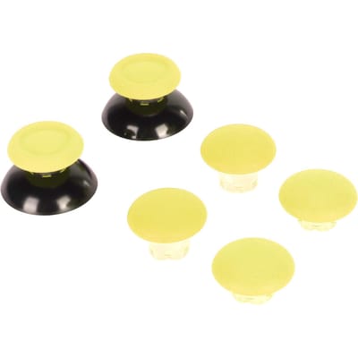 Duimgrip 8-in-1 Multifunctionele 3D Afstandsbediening Duimstick Covers met 2 stuks Duimstick Basis voor geel