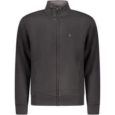 Coveri Moving Zwarte Katoenen Heren Hoodie