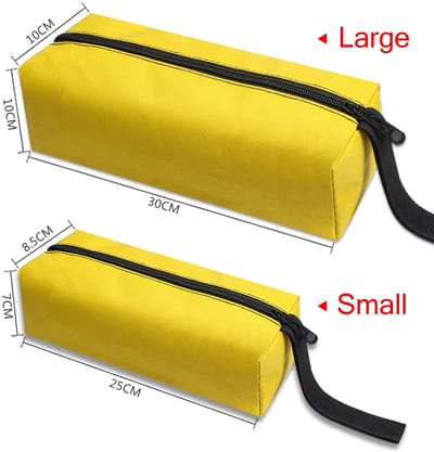 Dailygoods- Gereedschapstas Heavy Duty - Multifunctionele Opbergtas - Metalen Ritssluiting - Sterk Draagvermogen - Versterkt Ontwerp - 2 Maten 25x8.5x7cm/30x10x10cm