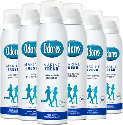 Odorex Marine Fresh Anti-Transpirant Deodorant Spray - 6x 150ml - Voordeelverpakking