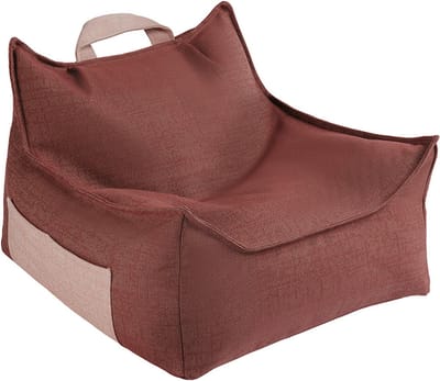 Wigiwama Outdoor Beanbag Chair / Zitzak - 80x70x50cm - Pomegranate