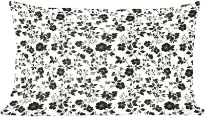 Sierkussens - Kussentjes Woonkamer - 60x40 cm - Bloemen - Dessin - Zwart