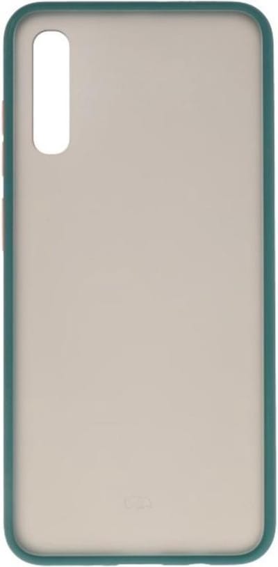 Hoesje Geschikt voor de Samsung Galaxy A70 - Hard Case Backcover Telefoonhoesje - Donker Groen