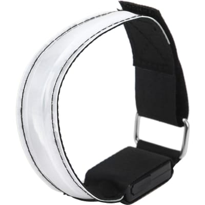 Outdoor Nachtloop Armband Licht met LED Oplaadbaar Roosterlicht Reflecterende RoosterbandWit