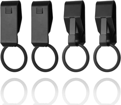Cosensi- Riemsleutelclip 4 Stuks - Aluminium Sleutelhanger - Sleutelringhouder - Riemsleutelhouder - Thuis/Kantoor - 4,7 x 1,9 cm
