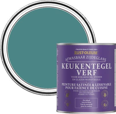 Rust-Oleum Groen Keukentegelverf Zijdeglans - Pauwenveer 750ml