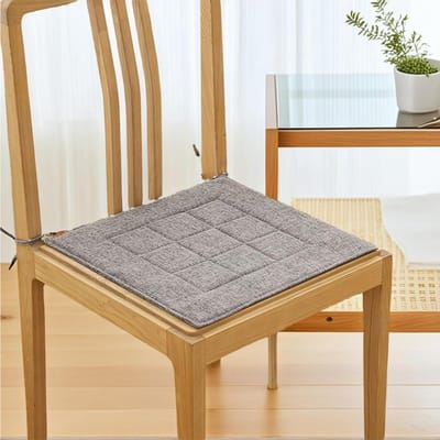 Stoelkussens Set - Zachte Zitkussens - Comfortabel Zitten - Ademend Bamboe Linnen - 50 x 50 cm - N.v.t.
