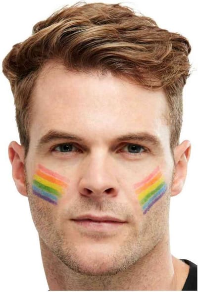Smiffys - Rainbow Greasepaint Stick Schmink - Regenboog
