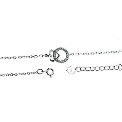 Juwelier Zwartevalk - Zilveren (gerhodineerd) armband met hartje - 23.277
