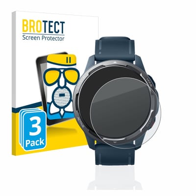 BROTECT - Screenprotector voor Xiaomi Watch S1 Active - Folie Beschermfolie Beschermglas matte 3 Stuks