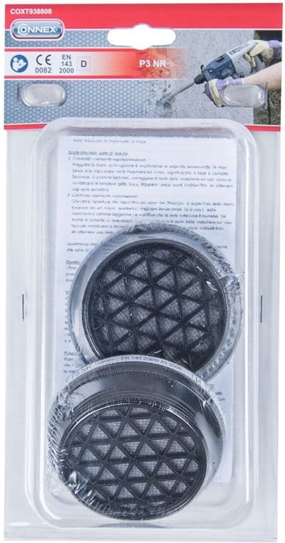 Connex Stof-filters voor Halfgelaatsmasker, P3 , 2 stuks Schroefaansluiting