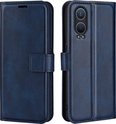 Coverup Hoesje - Geschikt voor OnePlus Nord CE4 Lite 5G Hoesje - Coverup Deluxe Book Case - Blauw