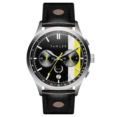 Monterey | Wit en Geel Racehorloge
