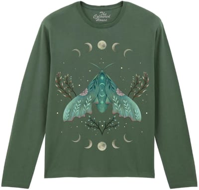 Vlinder Luna And Moth The Coloured House Longsleeve T-shirt XXL