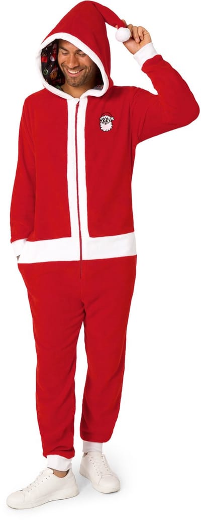 OppoSuits Merry Jinglejoy Onesie - Kerstman - Volwassen Verkleedkleding - Kerst Kostuum - Pyjama - Chill Pak - Maat M