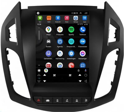 CarPlay autoradio geschikt voor Ford Transit Connect | 2013 t/m 2018 | Android 13 | Tesla Style | Draadloos Apple CarPlay & Android Auto | 2GB + 32GB | Denago DNG-A482 | 2025 model | 2013 2014 2015 2016 2017 2018 | Bluetooth & Wifi