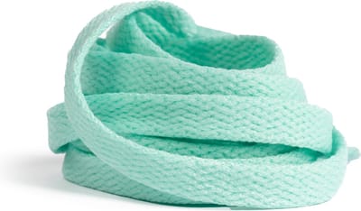 GBG Sneaker Veters 120CM - Turquoise - Mint Blauw - Aqua Blue - Schoenveters - Laces - Platte Veter - o.a. geschikt voor Asics, New Balance, Nike