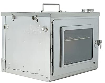 Draagbare kampoven voor houtkachels en kampkachels - Plat opvouwbare oven van roestvrij staal voor compact gebruik