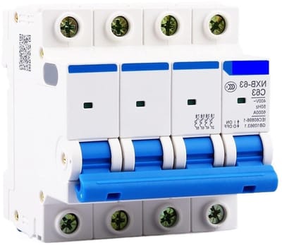 Stroomonderbreker - Mini automaat - Circuitbeveiliging - Hoge breekkracht - 32A - Wit
