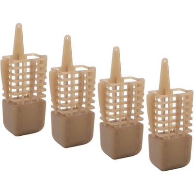 4 stuks Karpervissen Nestapparaat Europese Stijl Vaste Punt Nestkooi Nest Voerkorf Vissen beige