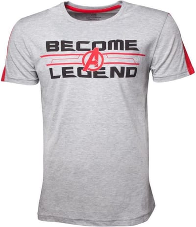 Marvel Avengers: Infinity War Heren Tshirt -L- Become A Legend Grijs