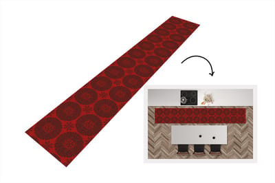 Keukenloper - Loper keuken - Chinees - Patronen - Rood - 300x50 cm - Keukenloper vinyl