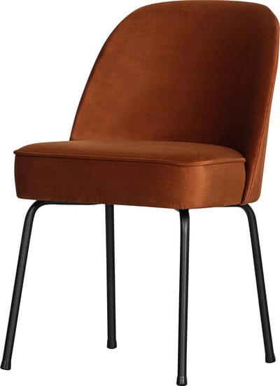 WOOOD Vogue Eetkamerstoel - Polyester - Roest - 83x50x57