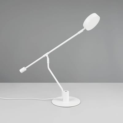 LED tafellamp Trio Manduro, 6 W, 560 lm, 2700-6500 K, dimbaar, in hoogte verstelbaar, kantelbaar, B 580 x H 640 mm, metaal en acryl, wit