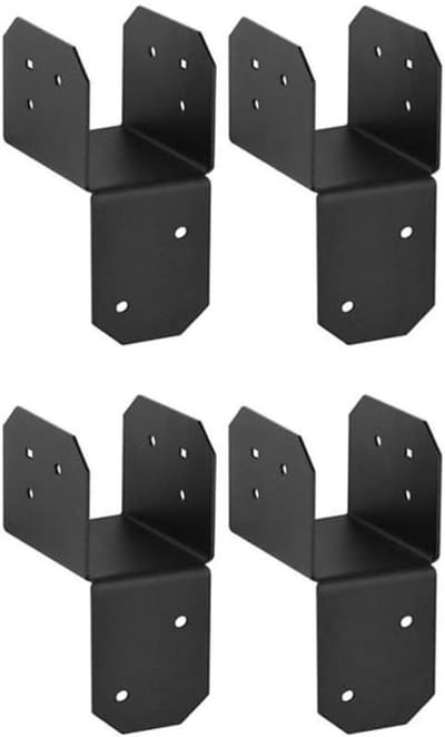 Stalen Balkankers - Paalbinderbeugels Hangers - Dakconstructie Ondersteunen - Heavy Duty Staal - 38 x 5 cm - Zwart