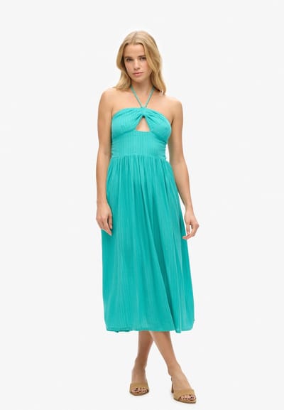 Superdry - Midi-jurk met uitsnijding - Dames - Jurken