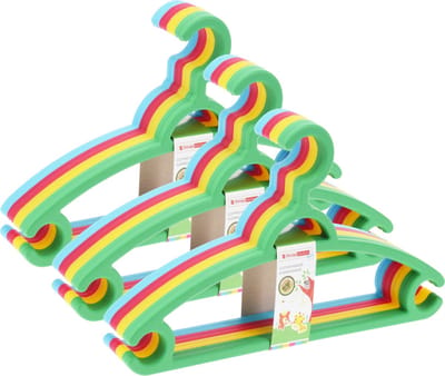 Storage Solutions kledinghangers kids - 24x - kunststof - multicolor