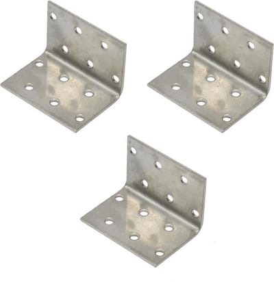 WAELBERS verbindingshoek | RVS | 40 x 40 x 60 mm | 2 mm dik | 3 STUKS