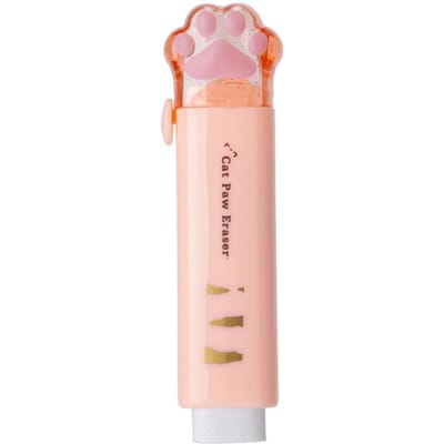 Leuke Kat Poot Gummen Kawaii Intrekbare Push Pull Rubber Gummen Veeg Schoon Correctie Gereedschap Kinderen Speelgoed School Kantoorbenodigdheden