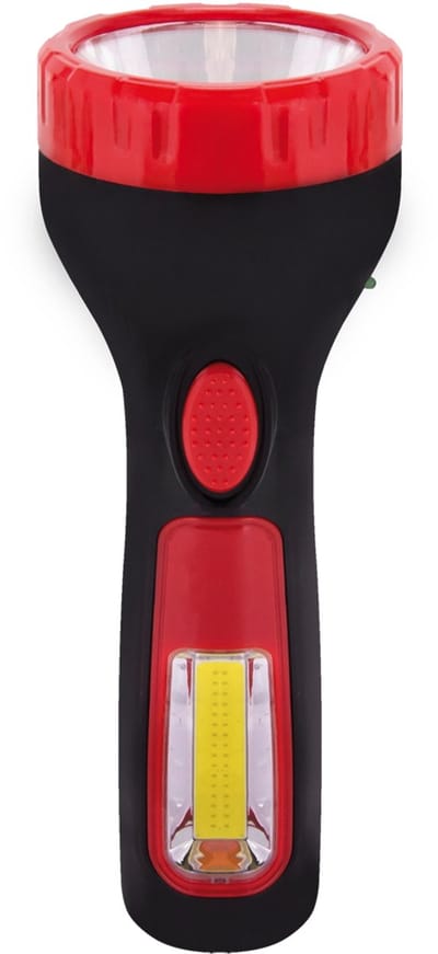 Struhm - Zaklamp - LED - 1W+2W - Zwart/Rood