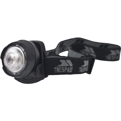 Trespass Flitser Ultralichte LED Headtorch (Zwart)