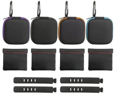 Hoofdtelefoon opbergtas met 4 kabelgeleidingsvakken