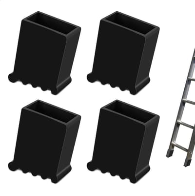 Ladder Voeten Set van 4, 50 x 22 cm, Antislip Rubber Voeten voor Ladders, Universele Ladder Schoenen, Duurzame Ladder Accessoires