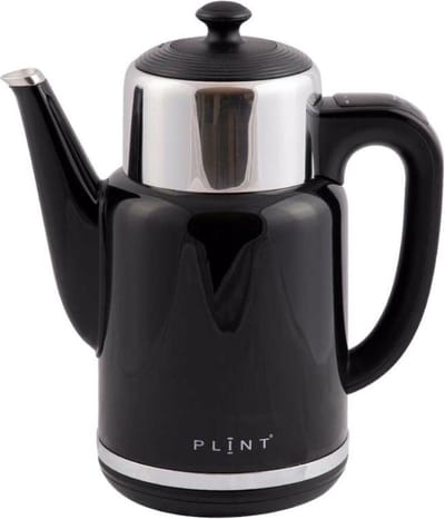 P L I N T | Zwart | Nieuwste model, BPA vrije, retro waterkoker met variabele temperatuurinstelling en geïntegreerde warmhoudkan | *** Nu met drie jaar garantie!***