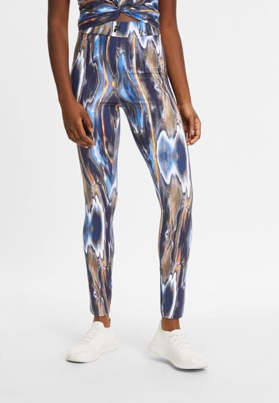 Fila dameslegging Clamart AOP High Waist Legging Blue Melting AOP