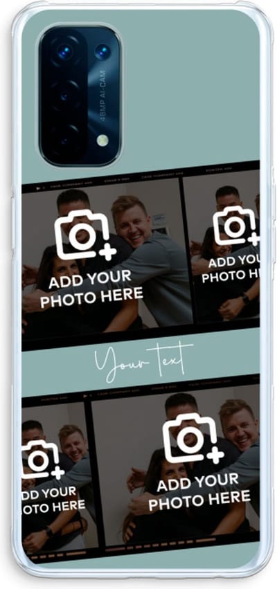 Gepersonaliseerd - Case Company® - Hoesje geschikt voor Oppo A74 5G hoesje - Filmrol N°2 - Soft Cover Telefoonhoesje - Bescherming aan alle Kanten en Schermrand