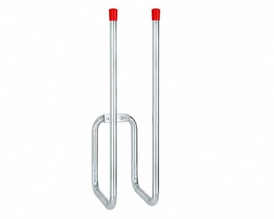 Vormann laarzenhouder voor wandmontage – verzinkt staal – met rode beschermkap – 395 mm