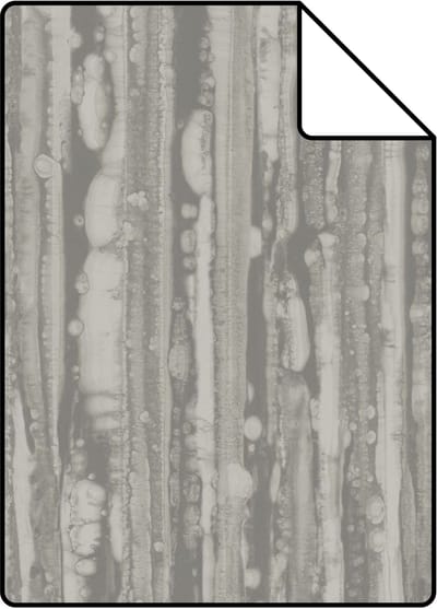 Proefstaal Origin Wallcoverings behang strepen bruin en glanzend goud - 26,5 x 21 cm - 346640-S