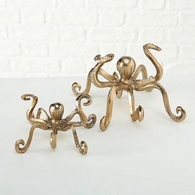 Inktvissen - Goud - 2 set-  Aluminium - 19 cm - 25 cm